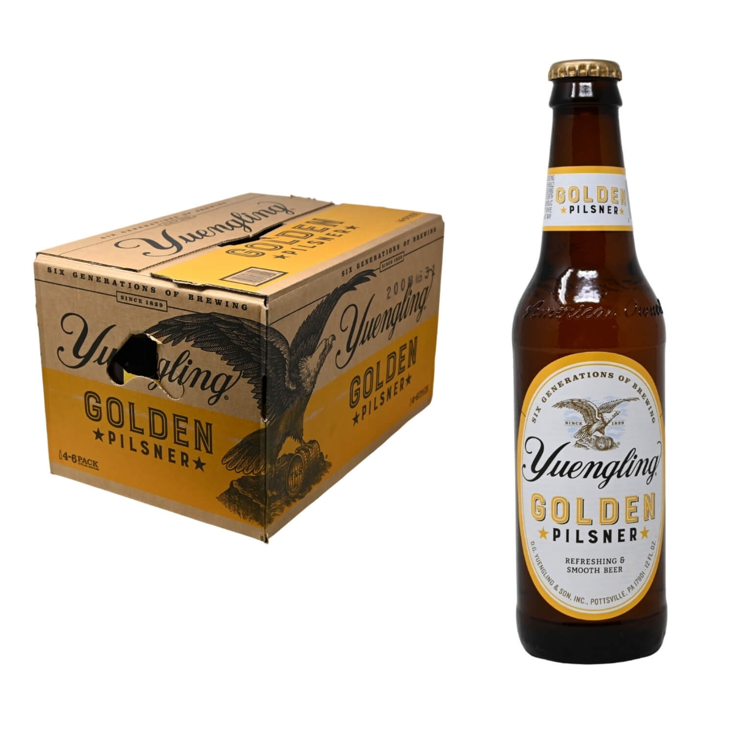 Golden Pilsner 16oz Glass - Yuengling